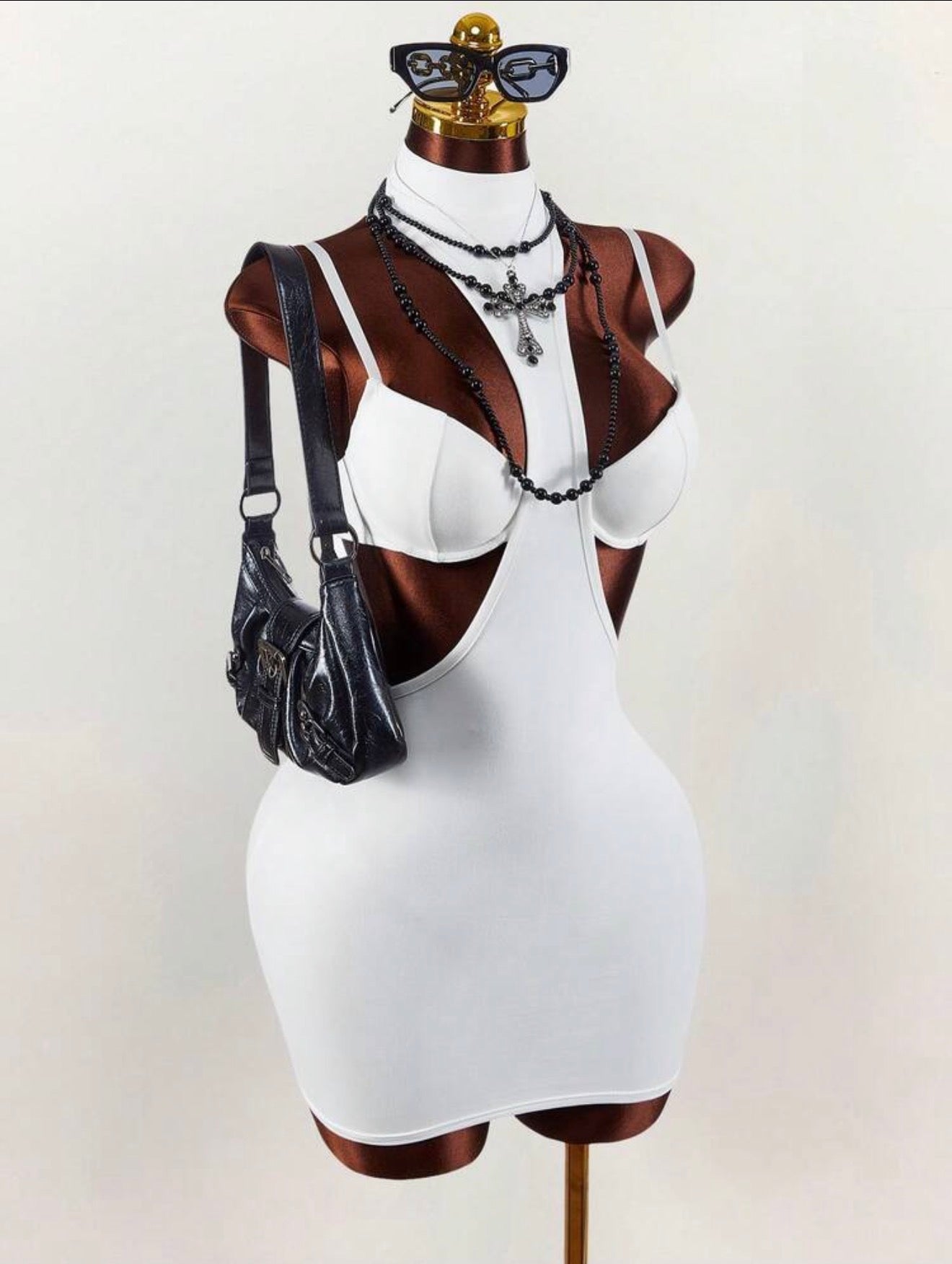 Blanc Cutout Underwire Mini Dress - Chanel’s Fashion Boutique Inc.