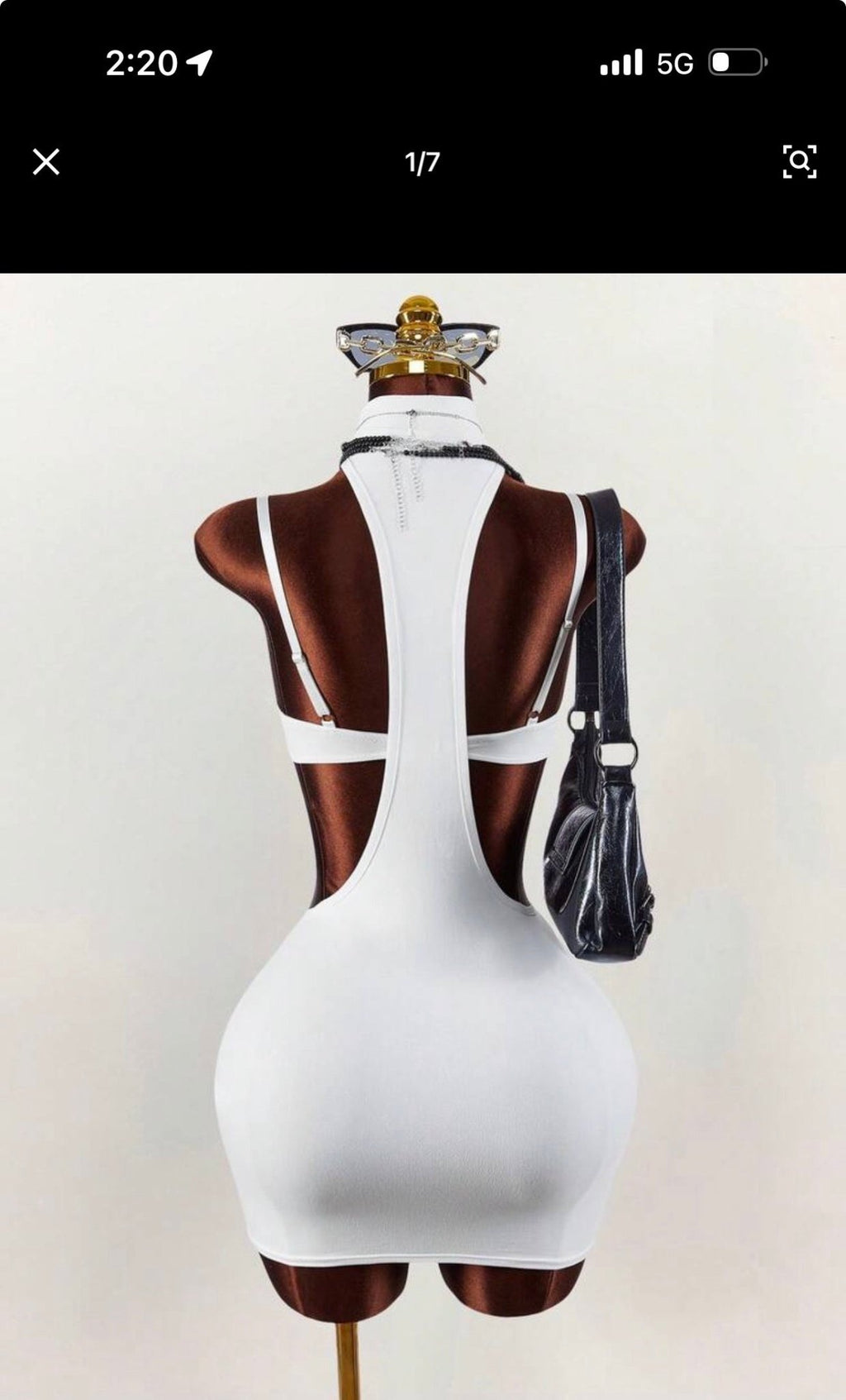 Blanc Cutout Underwire Mini Dress - Chanel’s Fashion Boutique Inc.