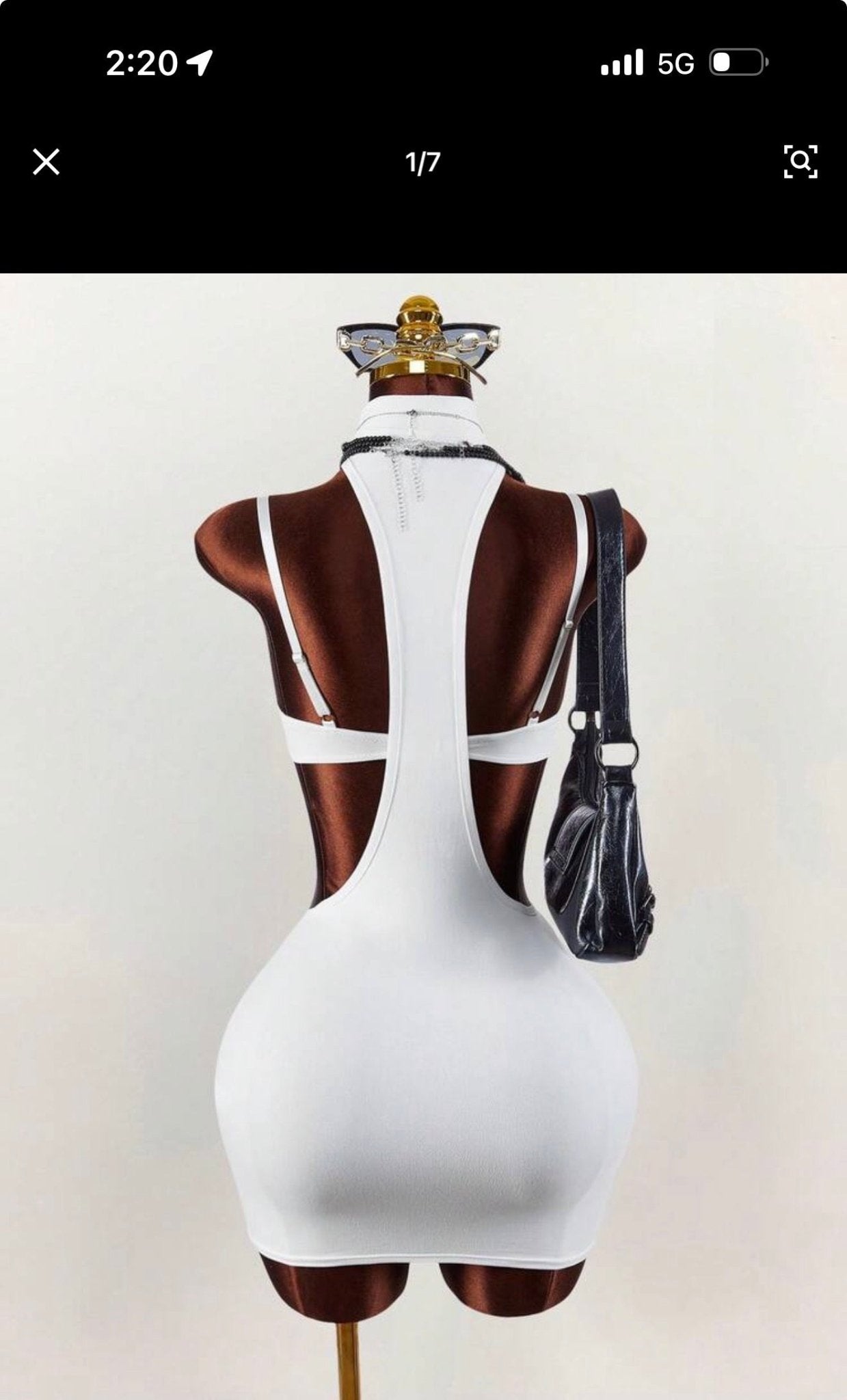 Blanc Cutout Underwire Mini Dress - Chanel’s Fashion Boutique Inc.