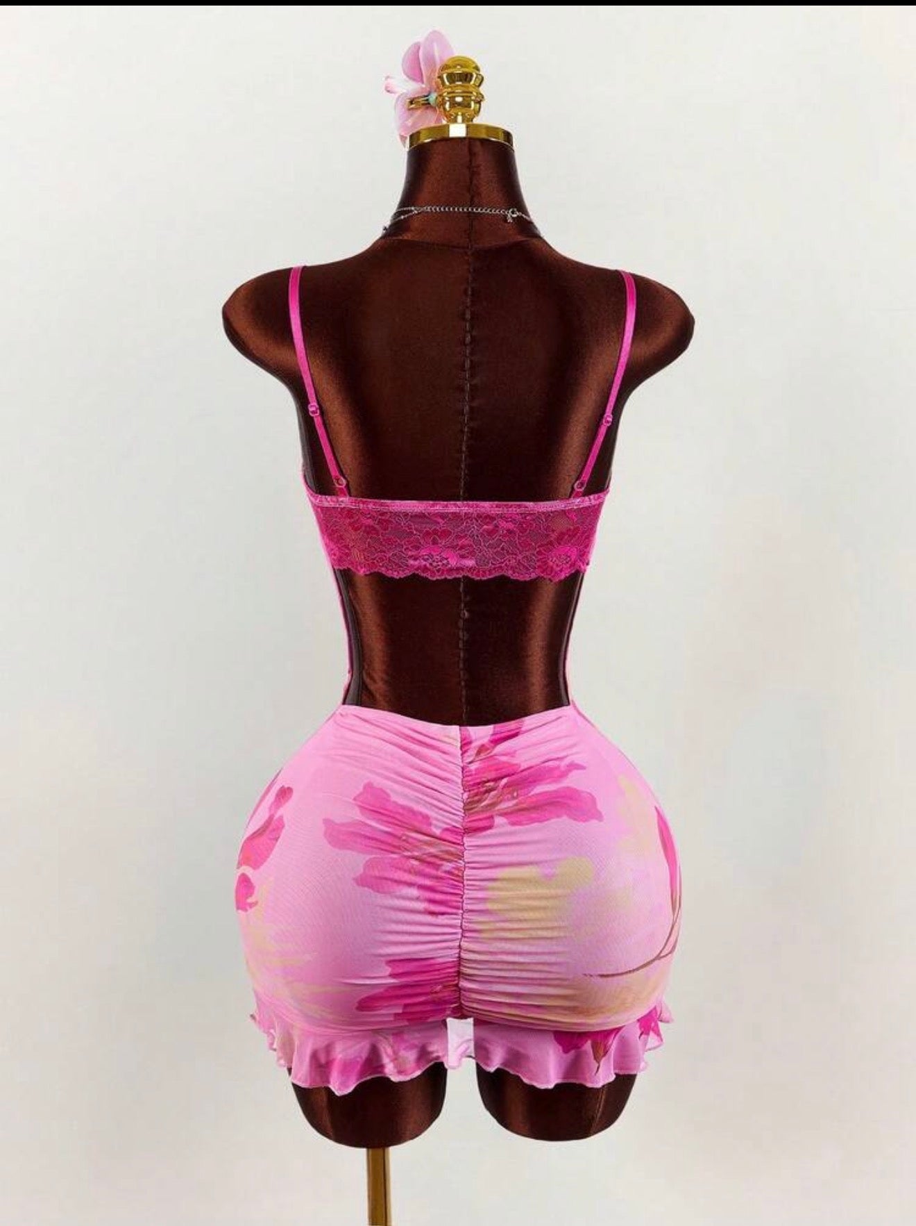 Bloom Lace Floral Two - Piece Skirt Set - Chanel’s Fashion Boutique Inc.