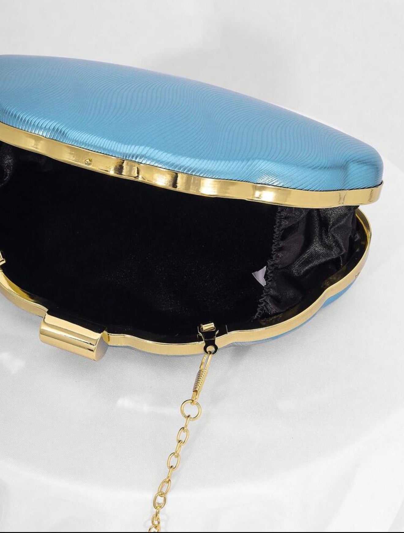 Céleste Metallic Wave Minaudière Clutch - Chanel’s Fashion Boutique Inc.