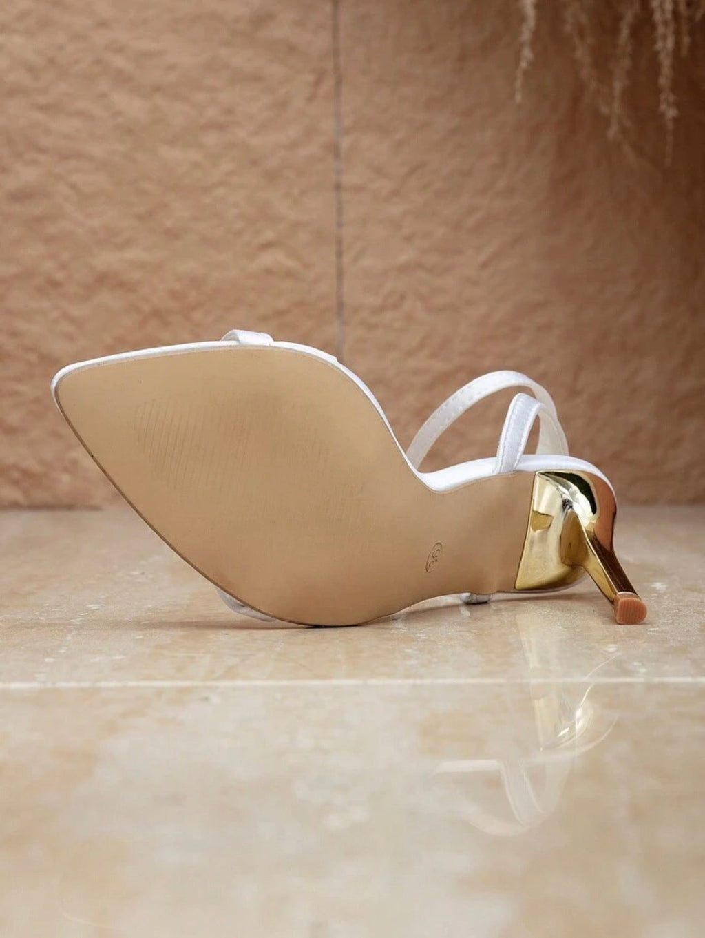 Lumière Gold - Stiletto Strappy Heel - Chanel’s Fashion Boutique Inc.