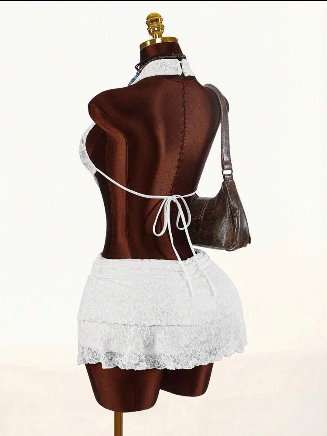 Magnolia Lace Halter & Ruffle Skirt Set - Chanel’s Fashion Boutique Inc.