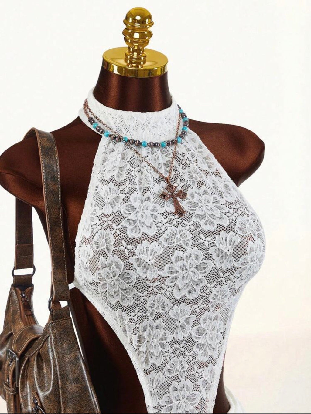 Magnolia Lace Halter & Ruffle Skirt Set - Chanel’s Fashion Boutique Inc.