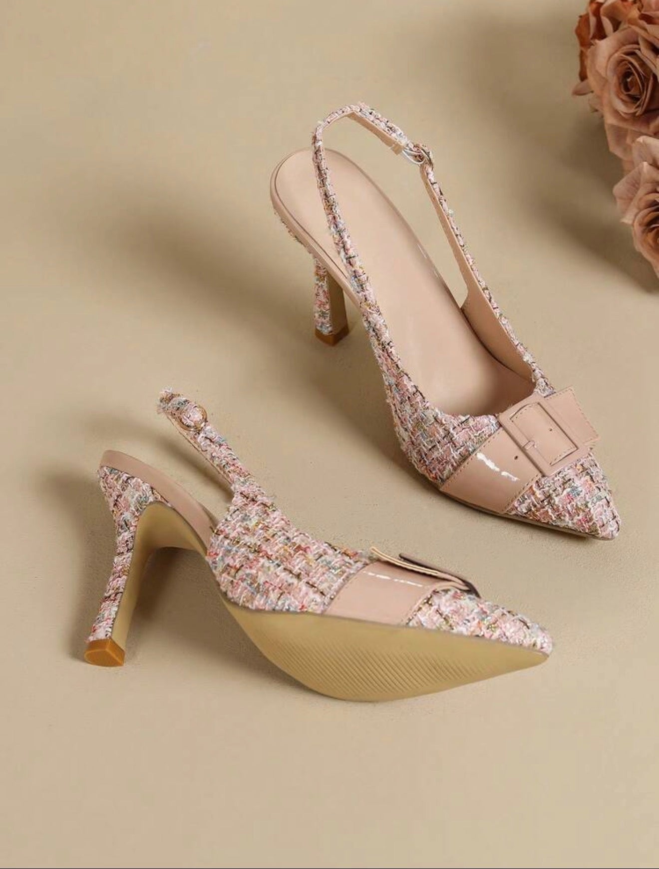 Parisienne Tweed Slingback Heel - Chanel’s Fashion Boutique Inc.