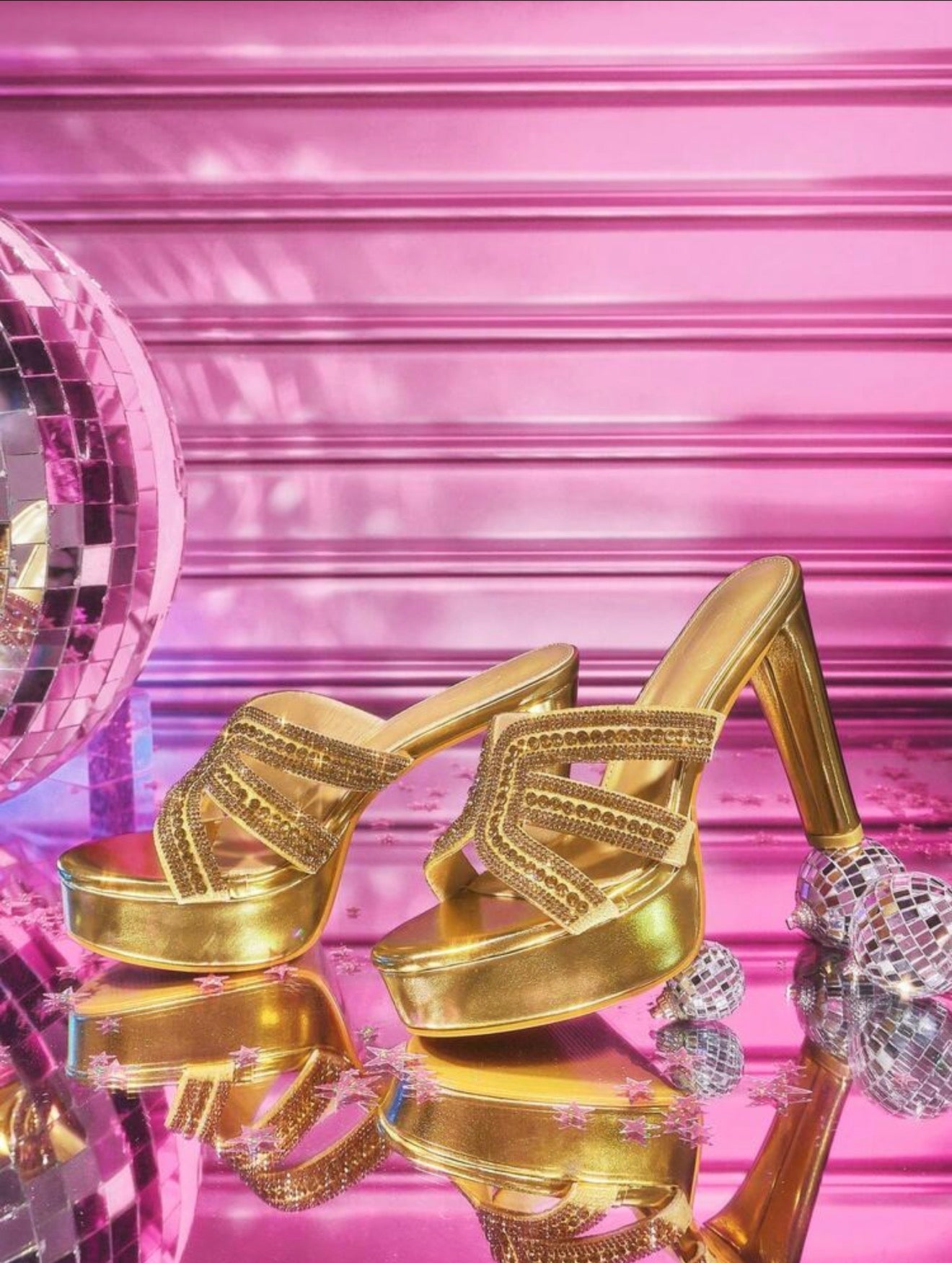 Sexy Gold Heels - Chanel’s Fashion Boutique Inc.